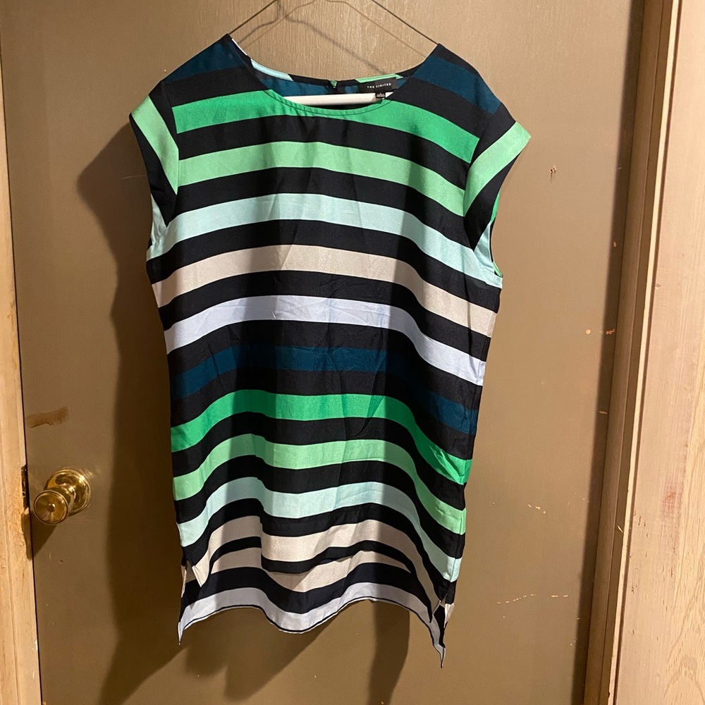 Striped sleeveless shirt